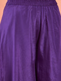 Varanga Anarkali Set Featuring  Front-Slit Kurta With Zari-Embroidered Yoke And Border, Paired With A Floor-Length Sharara And A Bordered Dupatta.
