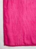 Varanga Kurta Embellished With Beads And Stones, Paired  Trousers And A Matching Bordered Dupatta .