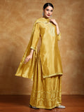 Varanga Women-Bead Work Kurta With Sharara And Dupatta