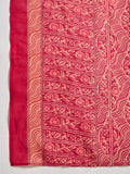 Varanga Kurta Set With Zari Yoke Embroidery, Printed Trousers, And Floral Dupatta