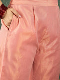 Varanga Zari-Embroidered Kurta Paired With Solid Trousers And A Tonal Dupatta .