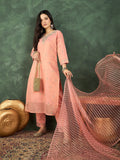Varanga Zari-Embroidered Kurta Paired With Solid Trousers And A Tonal Dupatta .
