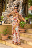 Ethnic Motifs Zari Woven Design Banarasi Saree