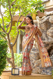 Ethnic Motifs Zari Woven Design Banarasi Saree