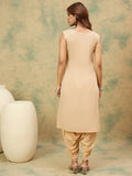 Varanga Women Ethnic Printed Mirror & Gota Embelished Kaftan With Dhoti Pants