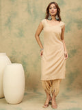 Varanga Women Ethnic Printed Mirror & Gota Embelished Kaftan With Dhoti Pants