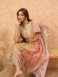 Varanga Women Ethnic Printed Mirror & Gota Embelished Kaftan With Dhoti Pants