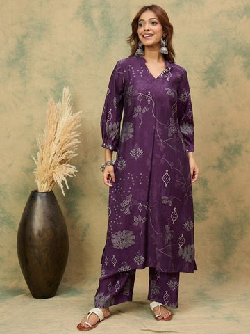 Bandhani Printed Kurta With Trouser