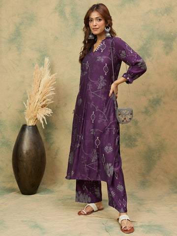 Bandhani Printed Kurta With Trouser