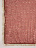 Varanga Women Rust Embroidered Straight Kurta With Bottom And Dupatta