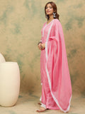 Varanga Women Floral Embroidered Regular Thread Work Kurta with Trousers & with Dupatta