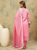 Varanga Women Floral Embroidered Regular Thread Work Kurta with Trousers & with Dupatta