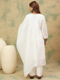 Varanga Women Ethnic Motifs Embroidered Regular Thread Work Kurta with Trousers & with Dupatta