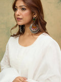 Varanga Women Ethnic Motifs Embroidered Regular Thread Work Kurta with Trousers & with Dupatta
