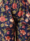 Varanga Floral Printed Thread Work Straight Kurta with Trousers & Dupatta