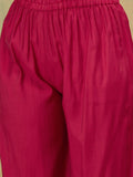 Zari Embroidered A Line Kurta With Trouser & Dupatta