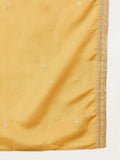 Zari Embroidered Yoke Kurta With Trouser And Dupatta
