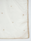 Zari Embroidered Yoke Kurta With Pant And Dupatta