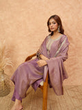 Zari Embroidered Yoke Kurta With Pant And Dupatta