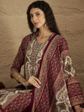 Ethnic Pakistani Printed Mirror And Thread Embroidered Kurta with Trouser & Dupatta