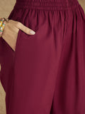 Ethnic Pakistani Printed Mirror And Thread Embroidered Kurta with Trouser & Dupatta
