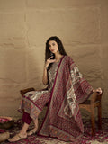 Ethnic Pakistani Printed Mirror And Thread Embroidered Kurta with Trouser & Dupatta