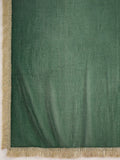 Green Embroidered Straight Kurta Paired With Tonal Embroidered Bottom And With Tonal Chiffon Dotted Dupatta