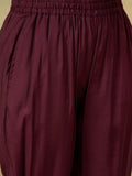 Zari Embroidered Straight Kurta With Trouser & Dupatta