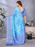 Ethnic Motifs Zari Woven Design Banarasi Saree