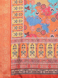 Ethnic Motifs Zari Woven Design Banarasi Saree