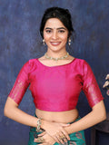 Varanga Women Banarasi Saree With Blouse Piece