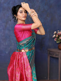 Varanga Women Banarasi Saree With Blouse Piece
