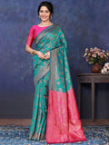 Varanga Women Banarasi Saree With Blouse Piece