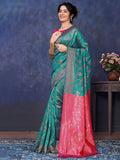 Varanga Women Banarasi Saree With Blouse Piece
