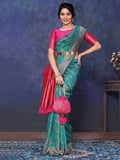 Varanga Women Banarasi Saree With Blouse Piece