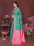 Varanga Women Banarasi Saree With Blouse Piece