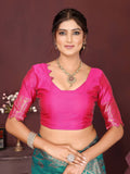 Varanga Women Banarasi Saree With Blouse Piece