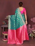 Varanga Women Banarasi Saree With Blouse Piece