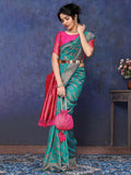 Varanga Women Banarasi Saree With Blouse Piece