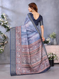 Ethnic Motifs Zari Woven Design Banarasi Saree