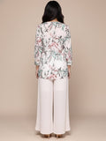 KSUT Women Off White Floral Printed Embroidered Co- Ord Sets