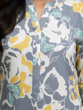 KSUT Women Abstract Printed Apple Hem Kurta with Trouser Coord set