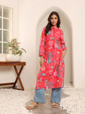 varanga women red floral printed kurta