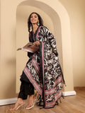 Varanga Women Black Embroidered Kurta Paired With Tonal Bottom And Printed  Bhaghalpuri Dupatta