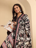 Varanga Women Black Embroidered Kurta Paired With Tonal Bottom And Printed  Bhaghalpuri Dupatta