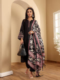 Varanga Women Black Embroidered Kurta Paired With Tonal Bottom And Printed  Bhaghalpuri Dupatta