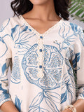Varanga Women Bold Tropical Printed Cotton Flex Kurta