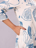 Varanga Women Bold Tropical Printed Cotton Flex Kurta
