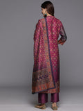 Varanga Women Patola Printed Mandrin Collar ,Straight Kurta With Solid Bottom And Printed Dupatta