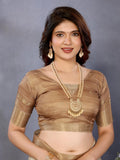 Ethnic Motifs Zari Woven Design Banarasi Saree